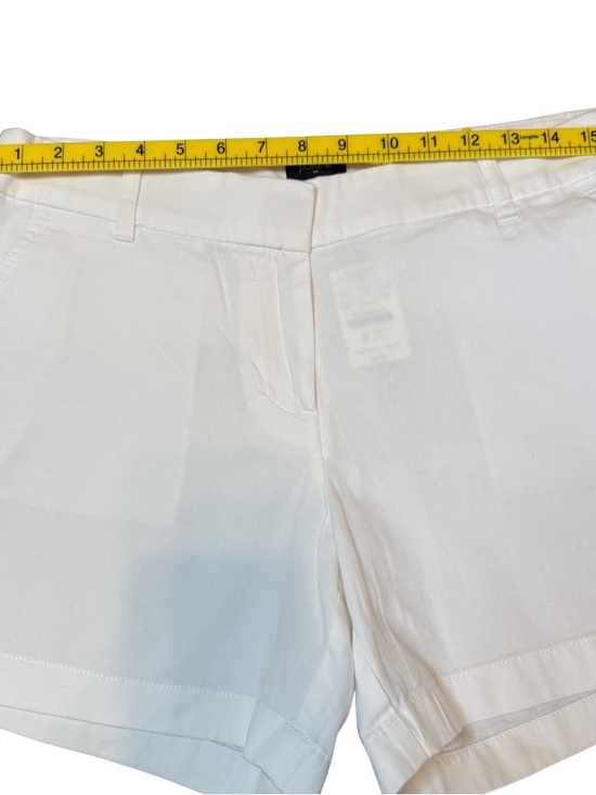 J. Crew White Cotton Shorts with Front Pockets - Picture 3 of 8